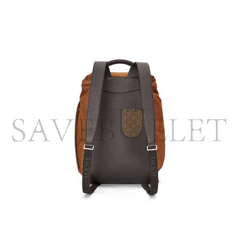 L0ew* flamenco backpack in pressed suede b411flkx02 (40*36*16cm)